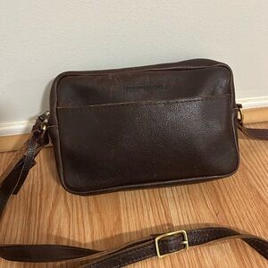 Portland Leather Almost Perfect crossbody camera bag purse large